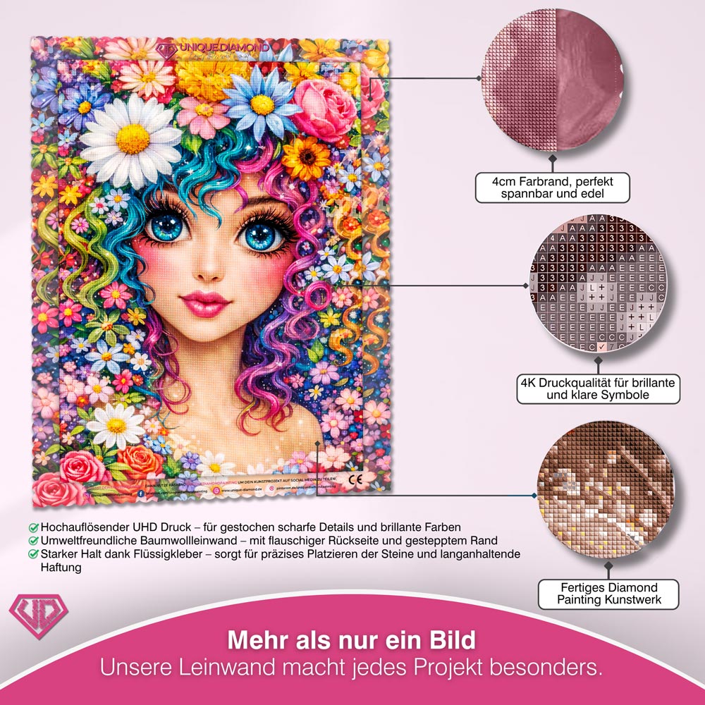 5D Diamond Painting – Blossom Dream Girl