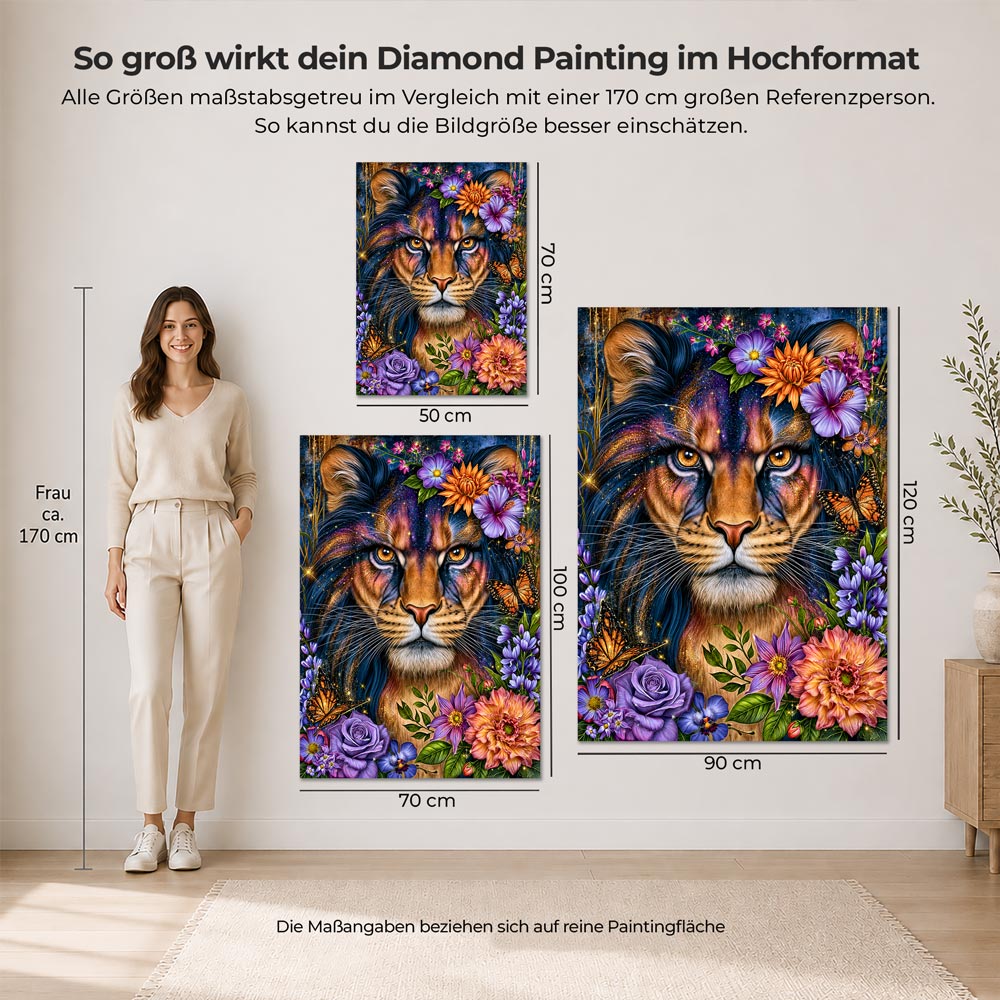 5D Diamond Painting – Blütenkönig der Fantasie