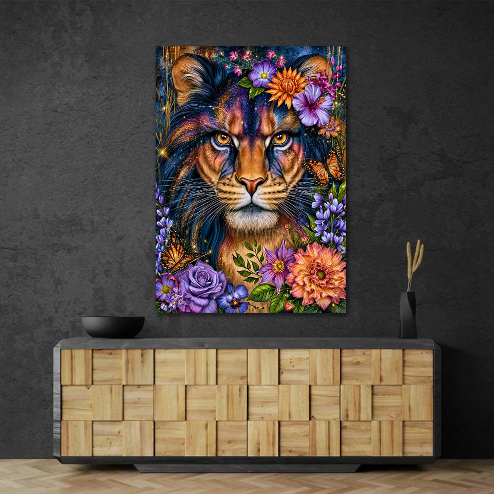 5D Diamond Painting – Blütenkönig der Fantasie