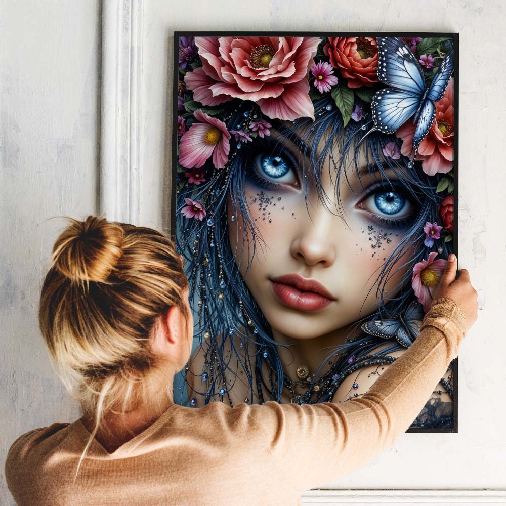 5D Diamond Painting – Blütenorakel der Ewigkeit Unique-Diamond