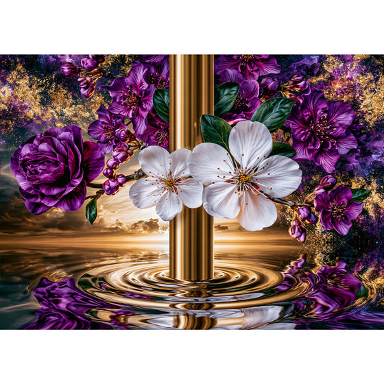 5D Diamond Painting – Blütenportal der Unendlichkeit | Unique Diamond