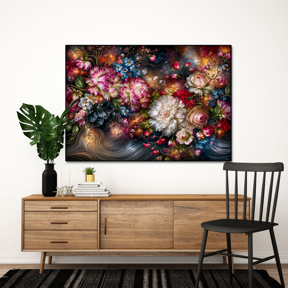 5D Diamond Painting – Blütenzauber der Sternennacht