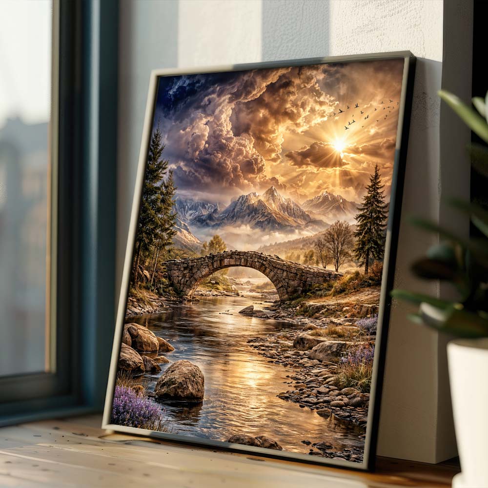 5D Diamond Painting – Bridge to Serenity Unique-Diamond