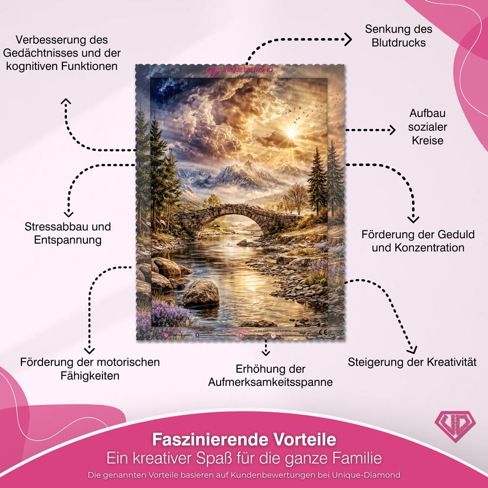 5D Diamond Painting – Bridge to Serenity Unique-Diamond