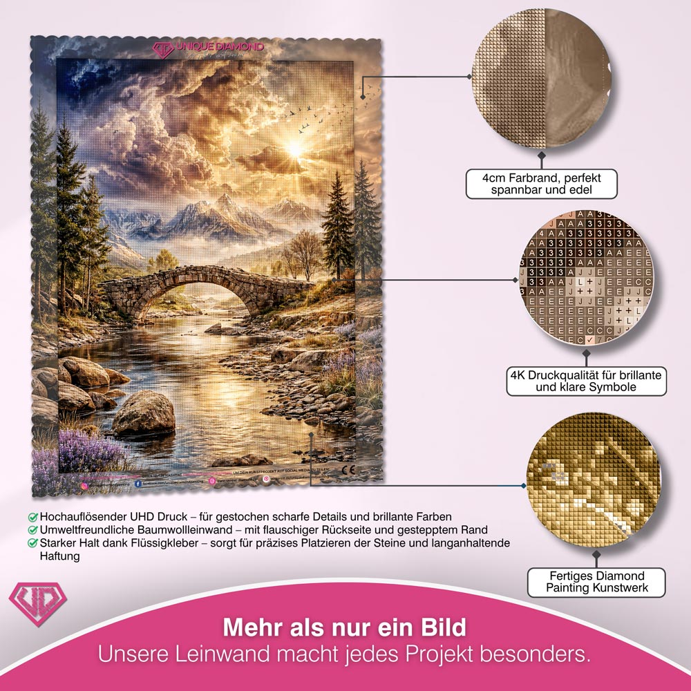 5D Diamond Painting – Bridge to Serenity Unique-Diamond