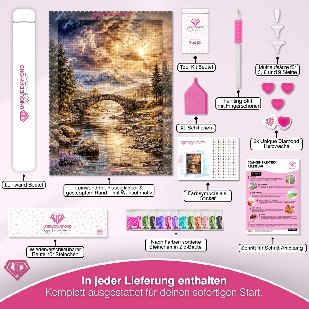 5D Diamond Painting – Bridge to Serenity Unique-Diamond