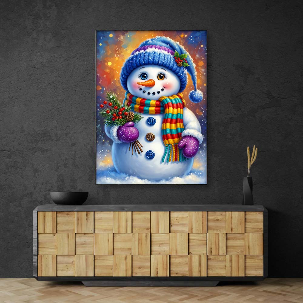 5D Diamond Painting – Bunte Grüße von Frosty Unique-Diamond