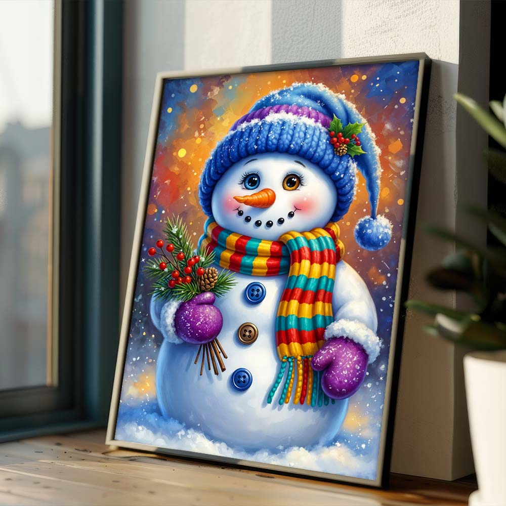 5D Diamond Painting – Bunte Grüße von Frosty Unique-Diamond