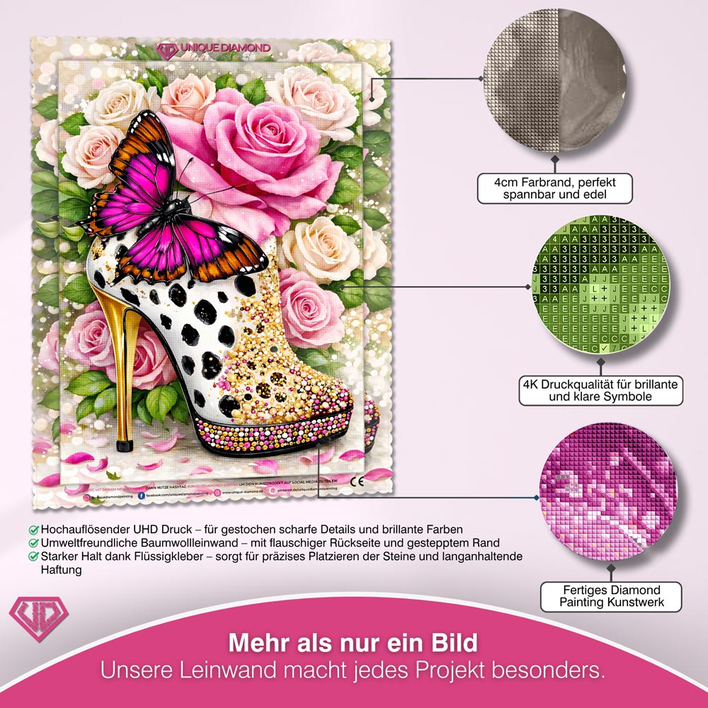 5D Diamond Painting – Butterfly Glam Heel