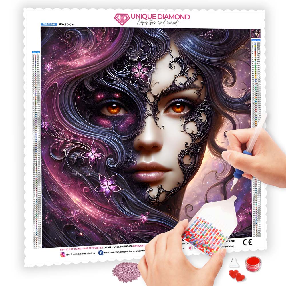 5D Diamond Painting – Celestia Nocturne, Unique-Diamond