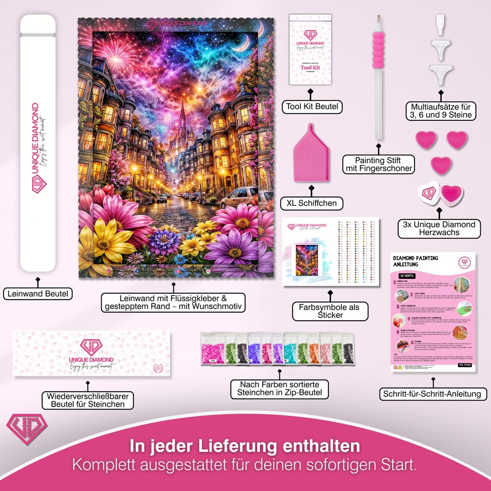 5D Diamond Painting – Celestial Celebration Unique-Diamond