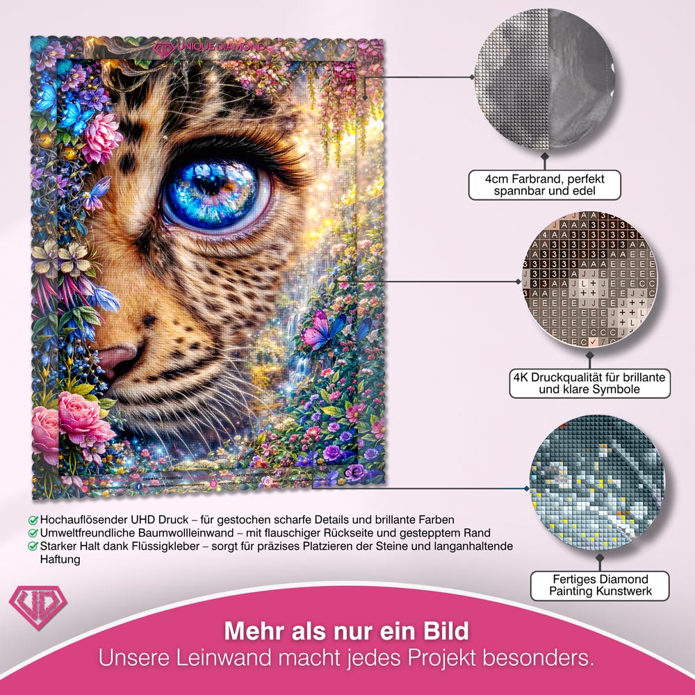 5D Diamond Painting – Celestial Leopard