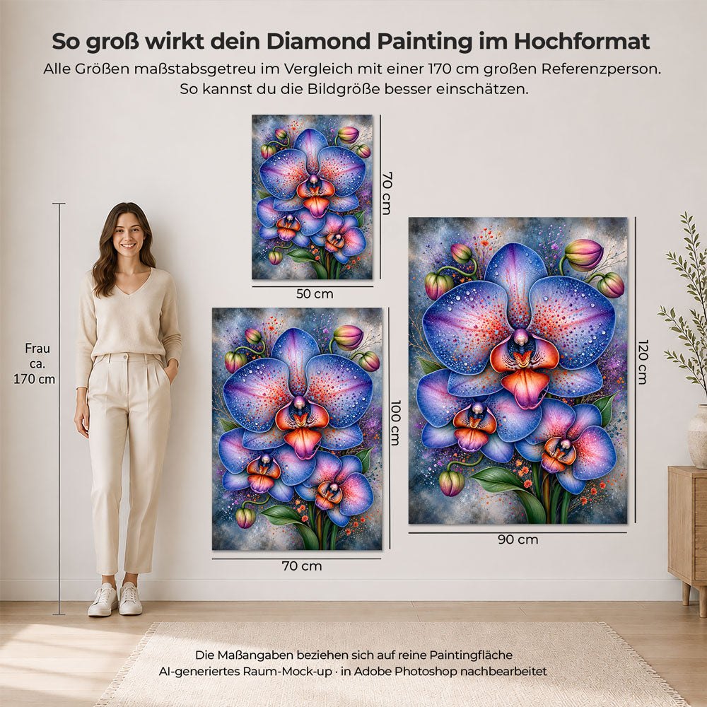 5D Diamond Painting – Celestial Orchid Dreams