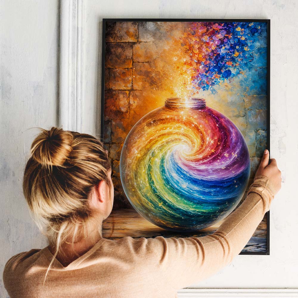 5D Diamond Painting – Cosmic Rainbow Vortex