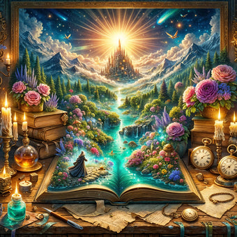 5D Diamond Painting – Das Buch der leuchtenden Reise, Unique-Diamond