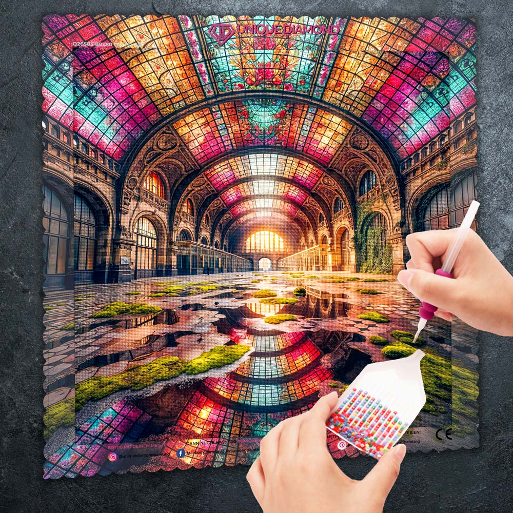 5D Diamond Painting – Das Licht der verlorenen Galerie, Unique-Diamond