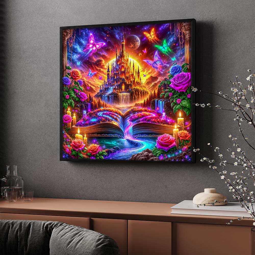 5D Diamond Painting – Das Märchenschloss der Träume Unique-Diamond