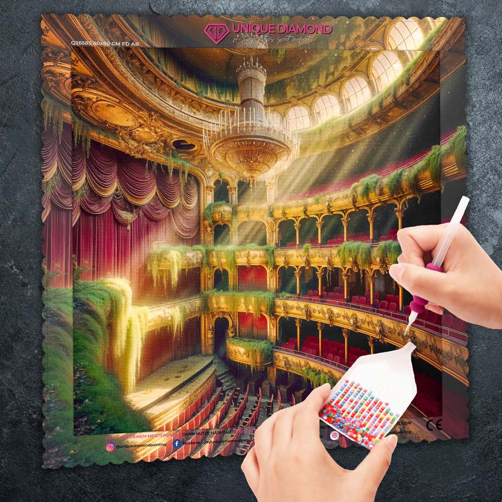 5D Diamond Painting – Das vergessene Theater der Träume, Unique-Diamond