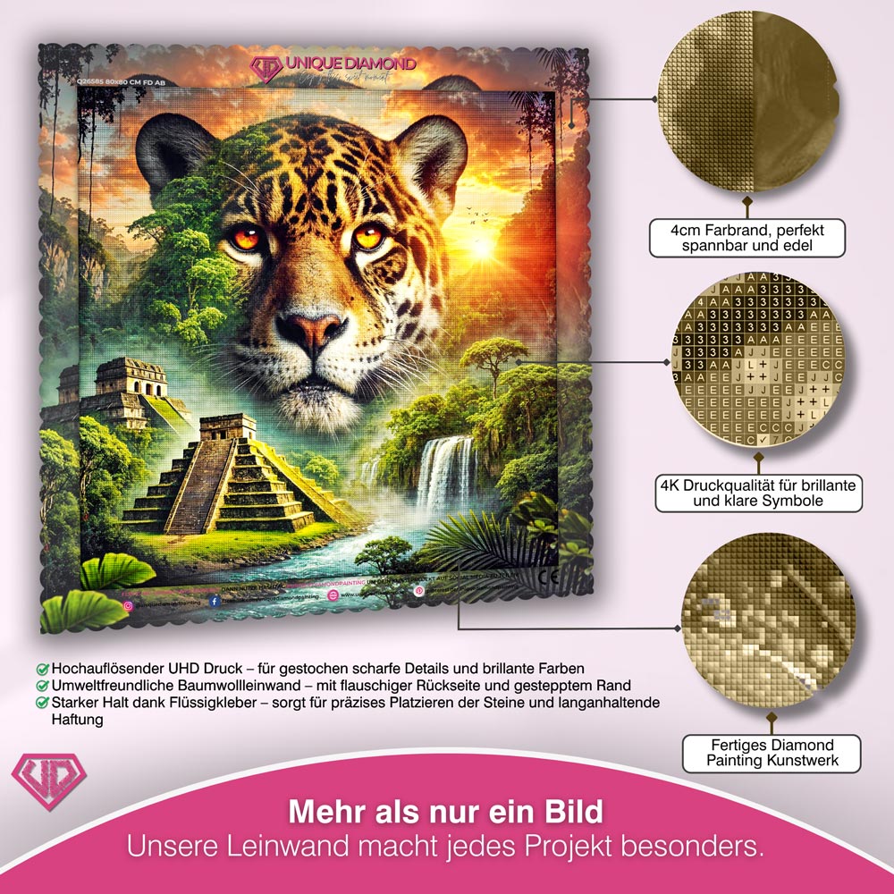 5D Diamond Painting – Der Wächter der Maya-Ruinen Unique-Diamond