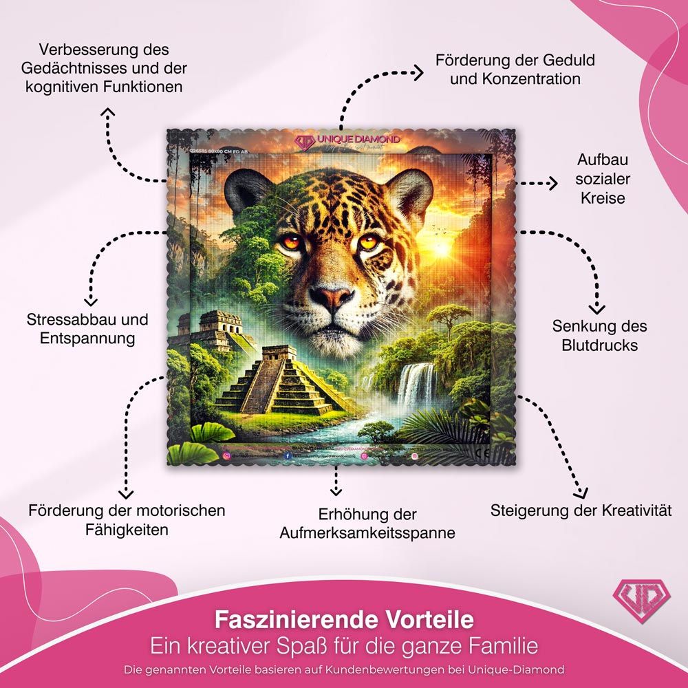 5D Diamond Painting – Der Wächter der Maya-Ruinen Unique-Diamond