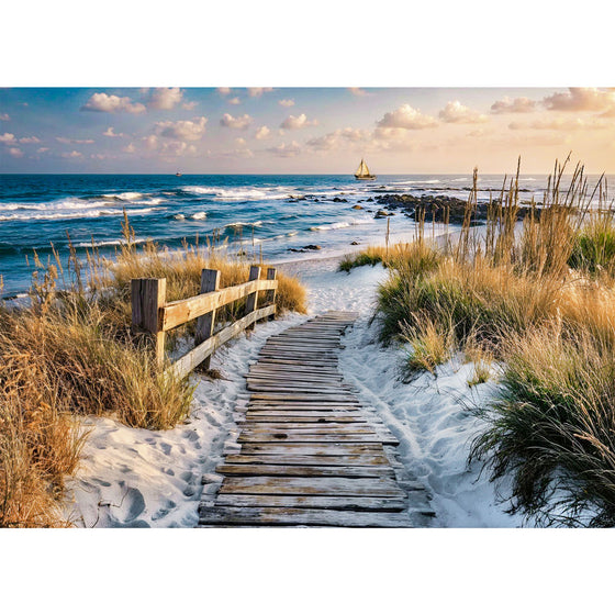 5D Diamond Painting – Der Weg nach Marina Haven, Unique-Diamond