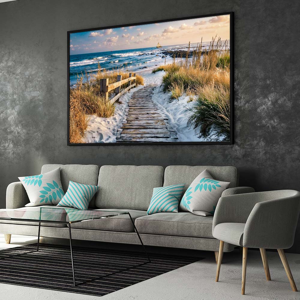5D Diamond Painting – Der Weg nach Marina Haven, Unique-Diamond