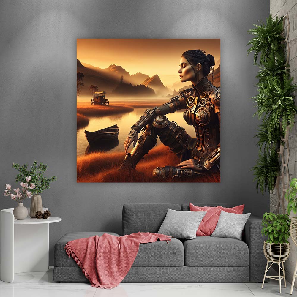 5D Diamond Painting – Die stille Mechanistin, unique-diamond Unique-Diamond