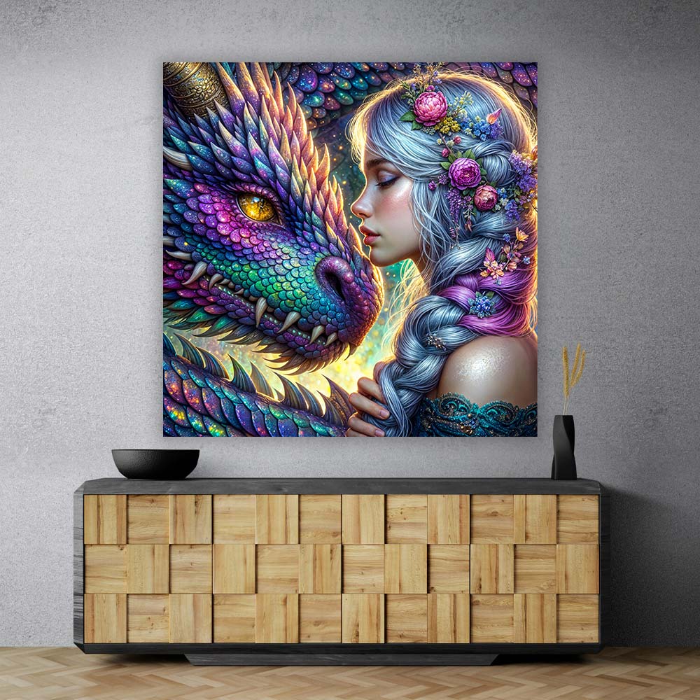 5D Diamond Painting – Drachenbund der Elemente Unique-Diamond