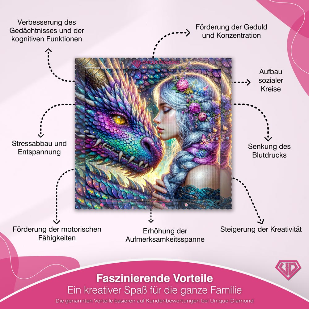 5D Diamond Painting – Drachenbund der Elemente Unique-Diamond