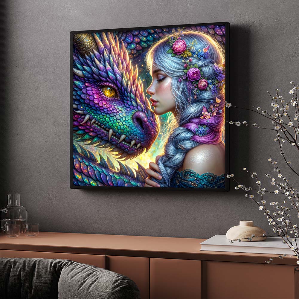 5D Diamond Painting – Drachenbund der Elemente Unique-Diamond