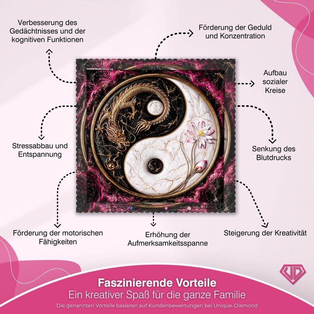 5D Diamond Painting – Drachenharmonie des Yin & Yang