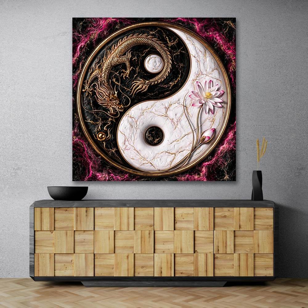 5D Diamond Painting – Drachenharmonie des Yin & Yang