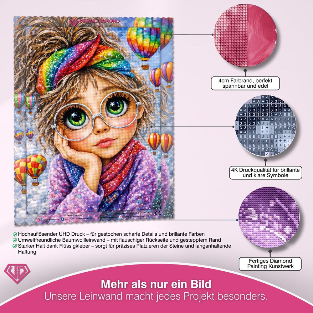 5D Diamond Painting – Dreamy Balloon Girl