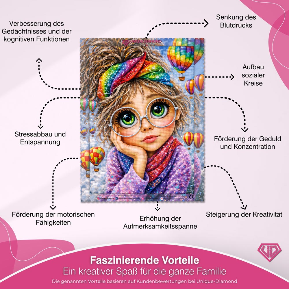 5D Diamond Painting – Dreamy Balloon Girl