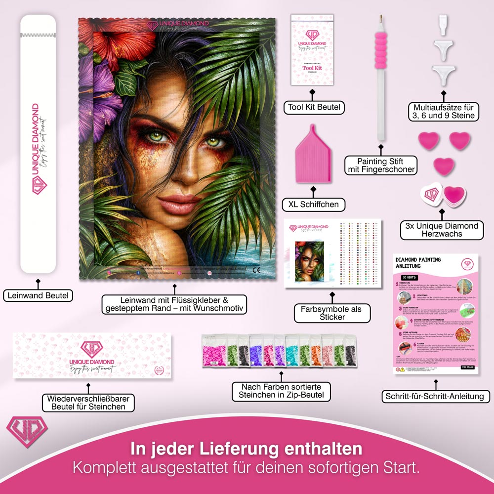 5D Diamond Painting – Dschungelprinzessin Amara