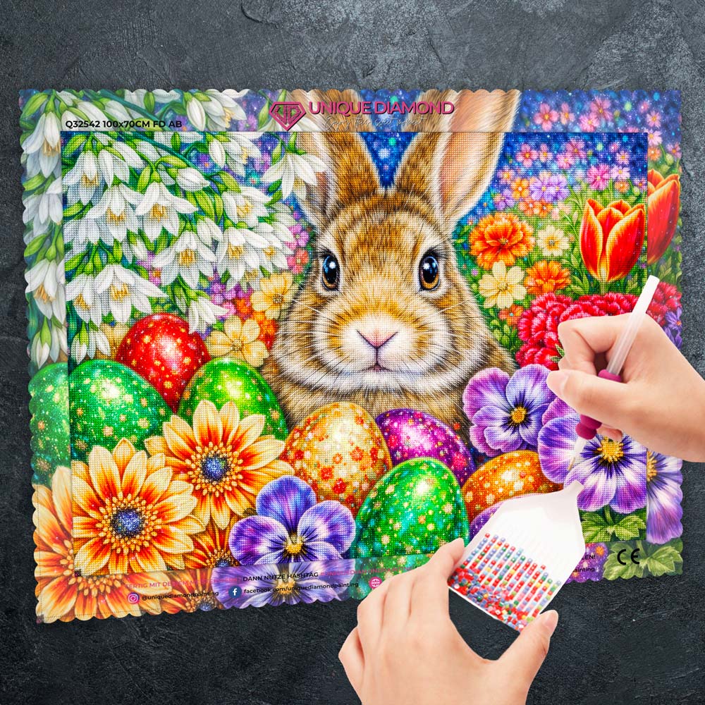5D Diamond Painting – Easter Bunny Garden