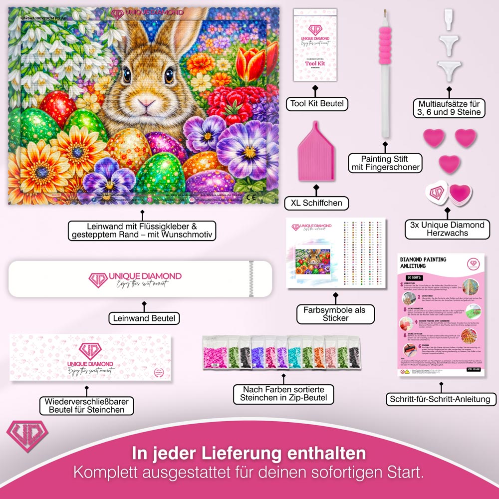 5D Diamond Painting – Easter Bunny Garden