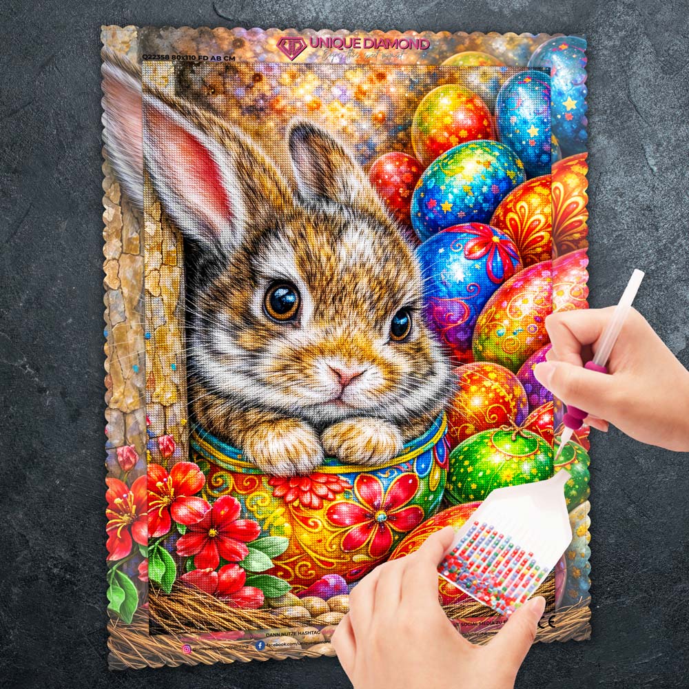 5D Diamond Painting – Easter Bunny Treasure