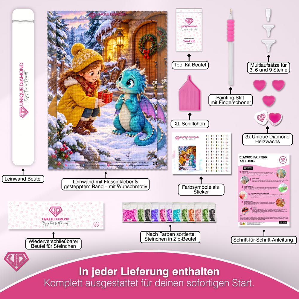 5D Diamond Painting – Ein Weihnachtsgeschenk für den kleinen Drachen