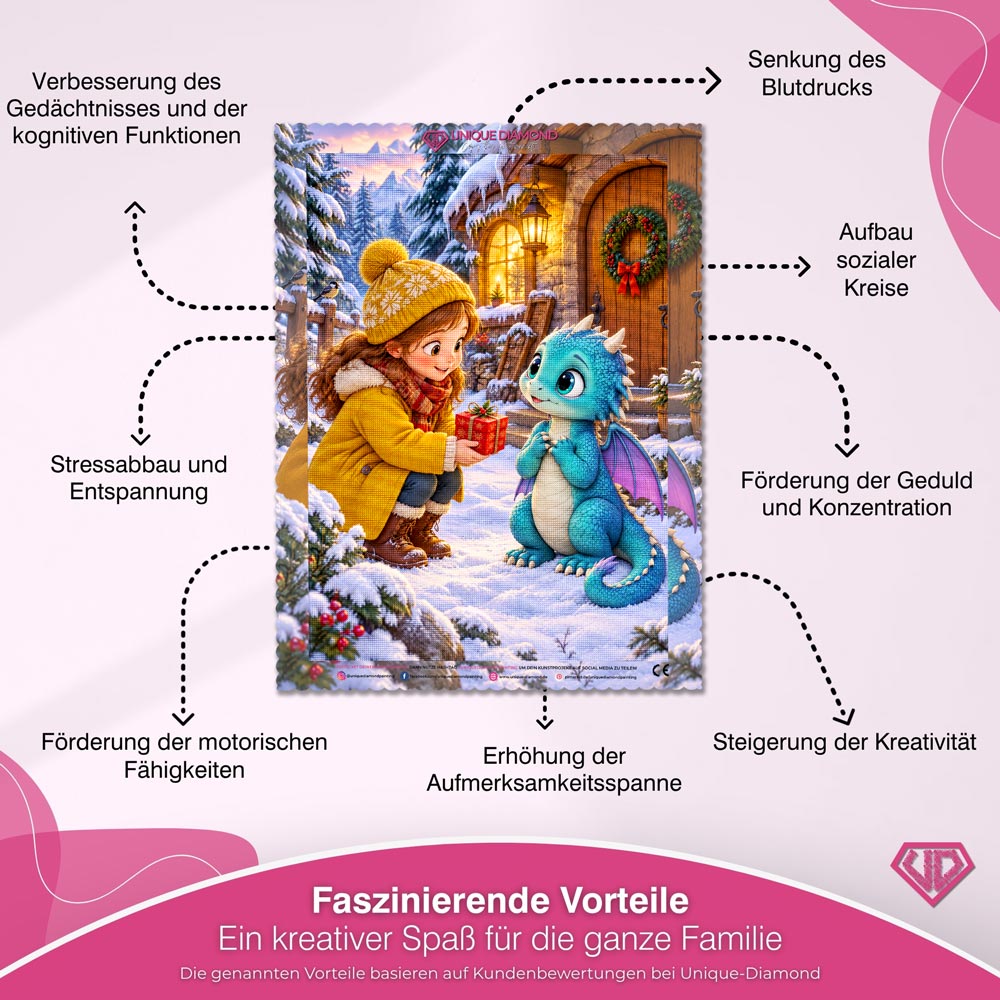 5D Diamond Painting – Ein Weihnachtsgeschenk für den kleinen Drachen