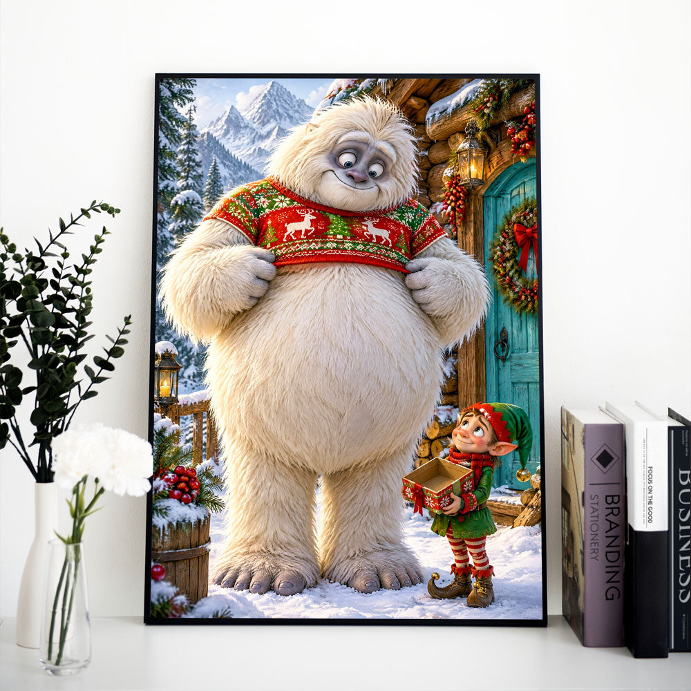 5D Diamond Painting – Ein Weihnachtspulli für den Yeti