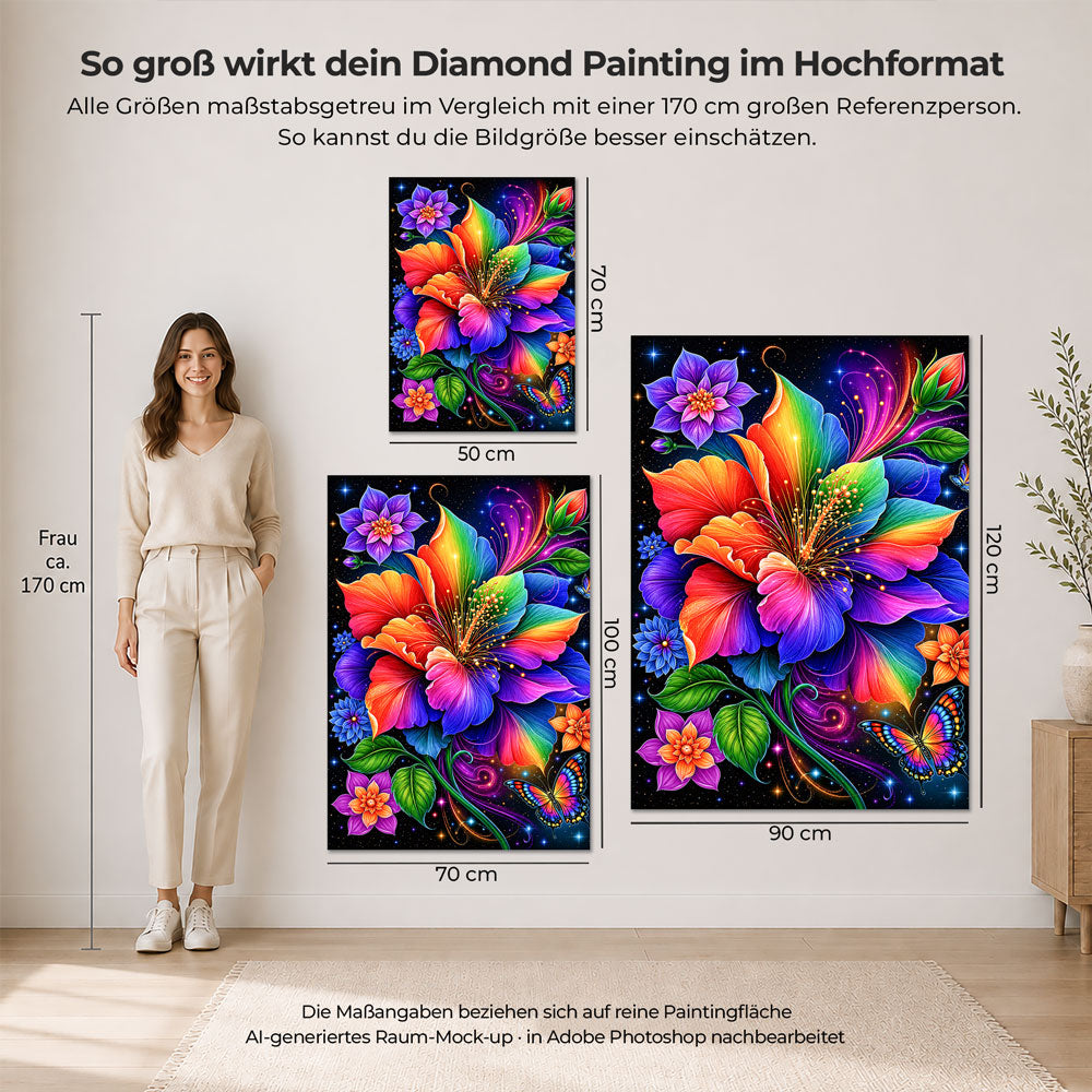 5D Diamond Painting – Elara Feuerwerk der Blüten