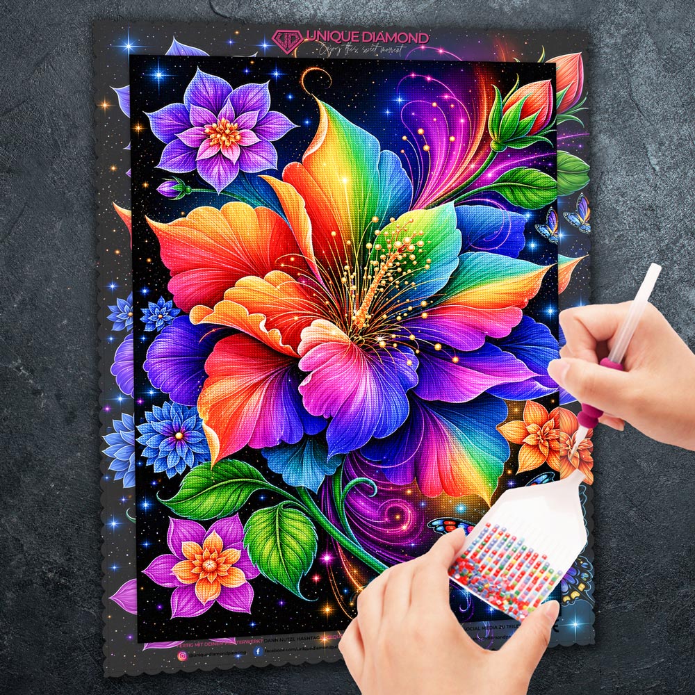 5D Diamond Painting – Elara Feuerwerk der Blüten