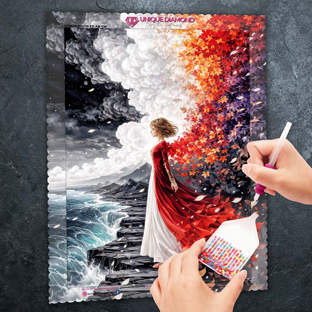 5D Diamond Painting – Elara Flamme der Wandlung