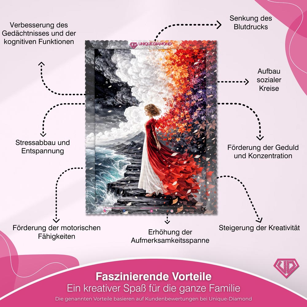 5D Diamond Painting – Elara Flamme der Wandlung