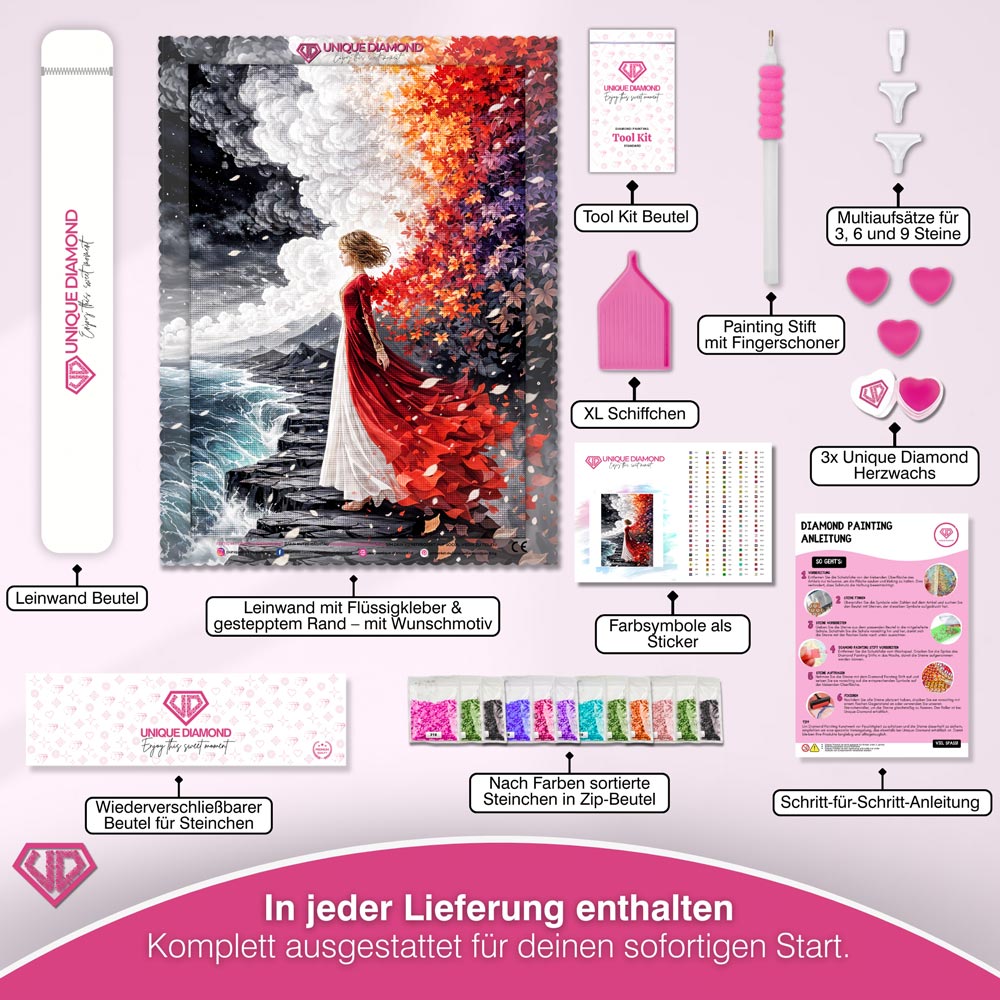5D Diamond Painting – Elara Flamme der Wandlung