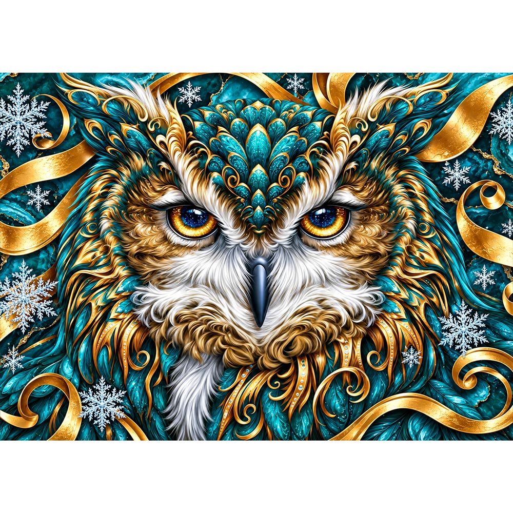 5D Diamond Painting – Elaria, Hüterin des Winterjuwels | Unique Diamond
