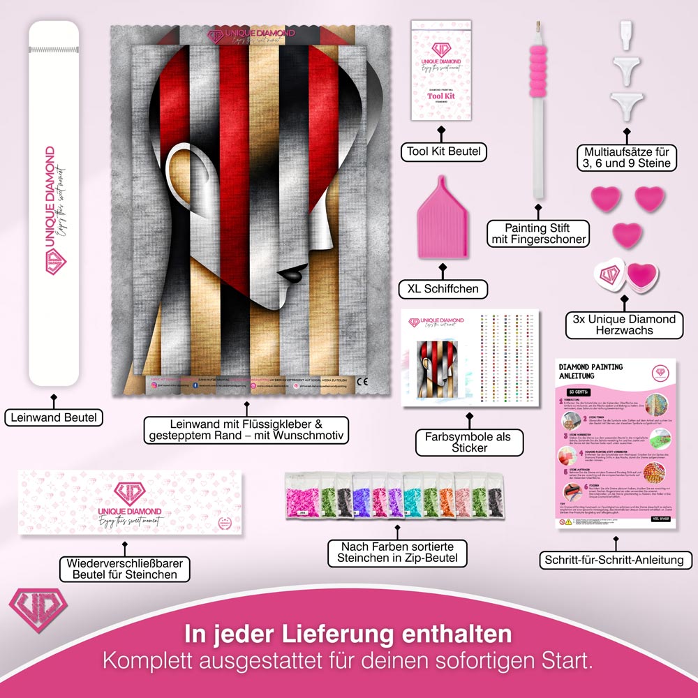 5D Diamond Painting – Elefant der goldenen Formen