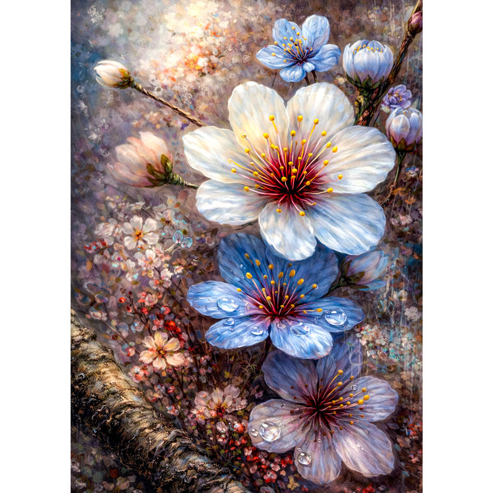 5D Diamond Painting – Elegant Blossom, Unique-Diamond