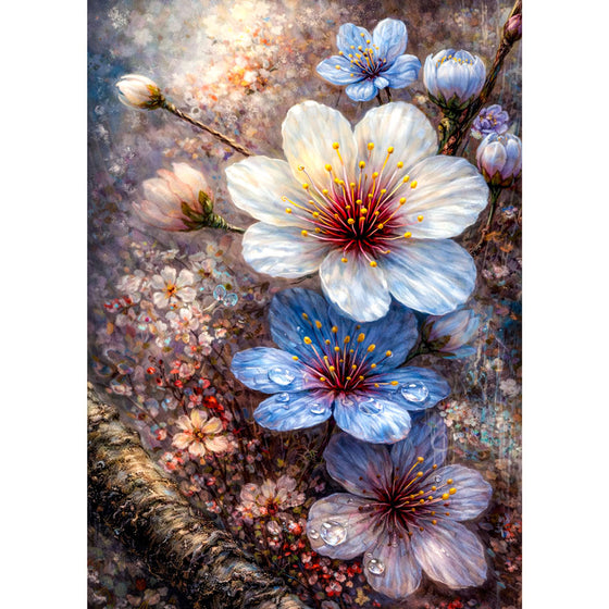 5D Diamond Painting – Elegant Blossom, Unique-Diamond